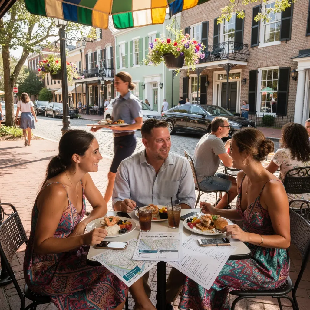 Turysta podziwiający zachód słońca nad jeziorem.
