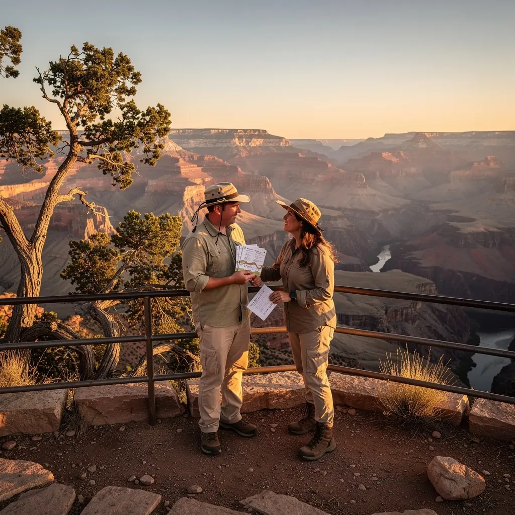 Kolorowa mapa z zaznaczonymi atrakcjami turystycznymi.