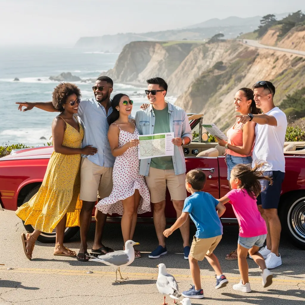 Wydrukowana mapa z zaznaczonymi najciekawszymi miejscami do odwiedzenia.